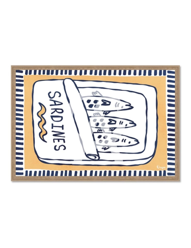 Tableau sardines graphique vintage – Orya