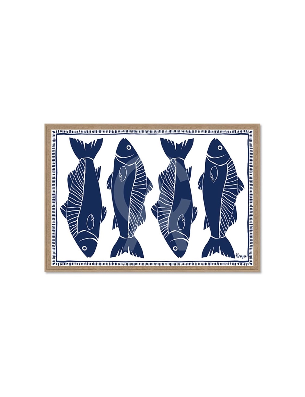Tableau poissons bleus marine – Orya