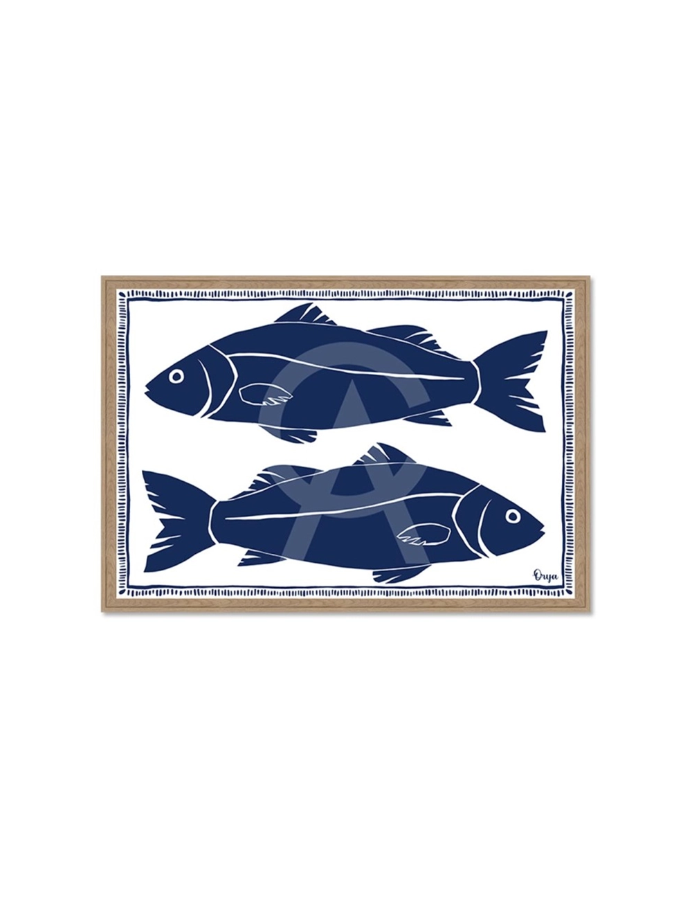 Tableau poissons bleu marine – Orya