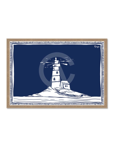 Tableau phare bleu esprit bord de mer – Orya