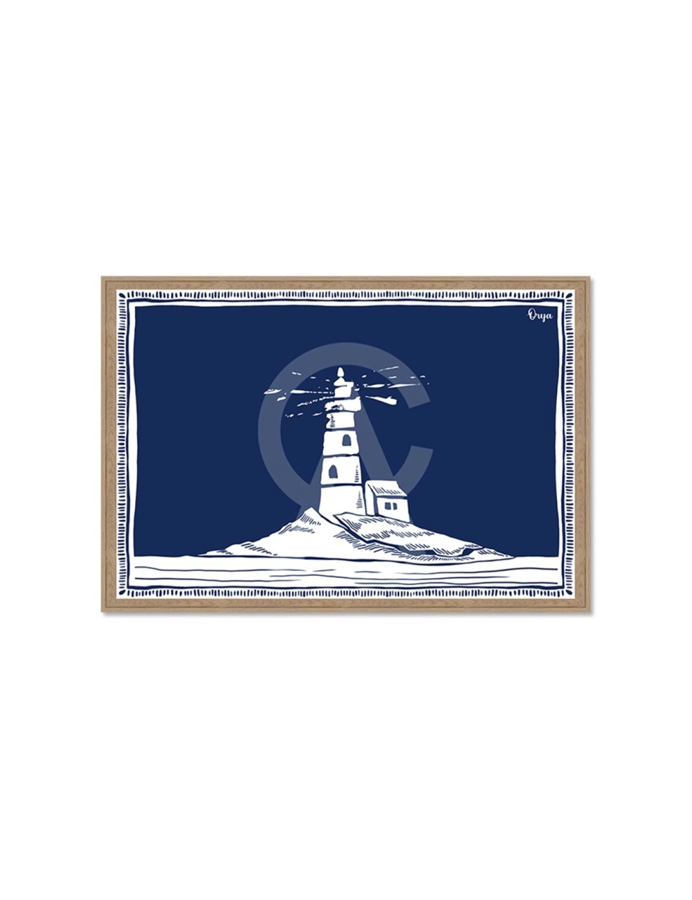 Tableau phare bleu esprit bord de mer – Orya