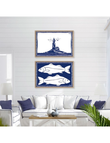 Tableau phare bord de mer – Décoration murale marine Orya