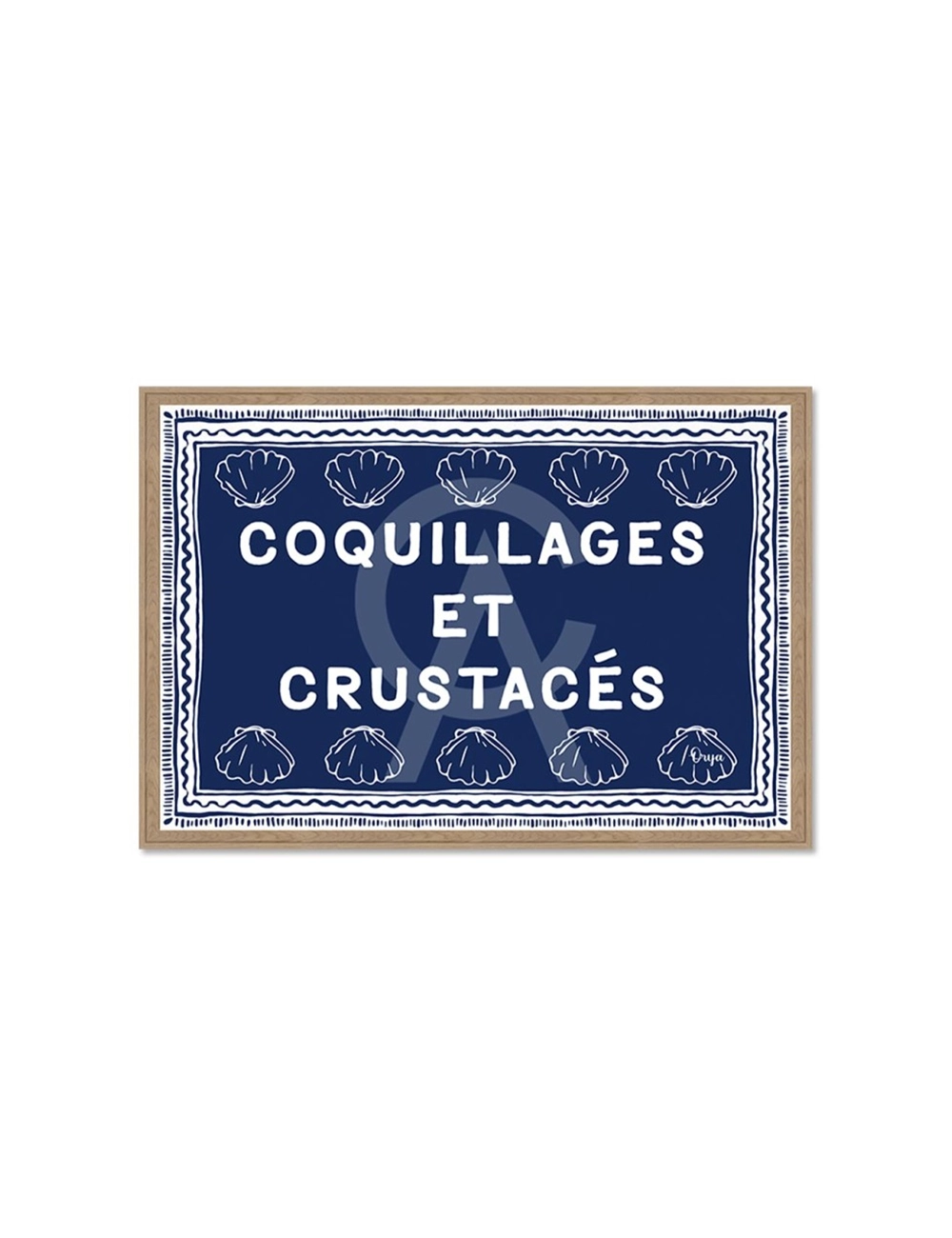 Tableau Coquillages et Crustacés – Orya
