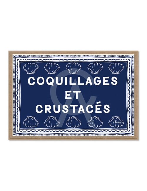 Tableau Coquillages et Crustacés – Orya