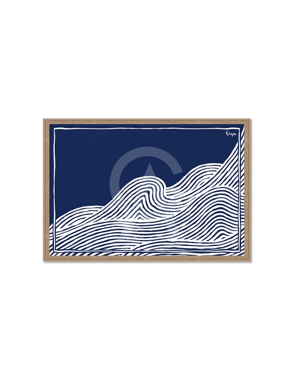 Tableau Vagues bleu marine – Orya