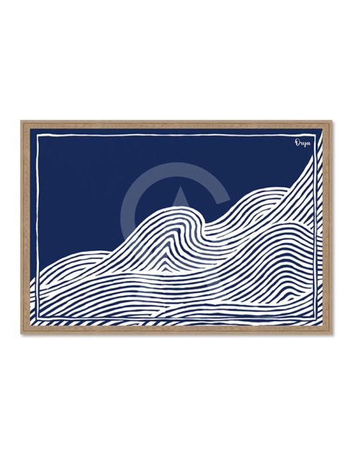 Tableau Vagues bleu marine – Orya