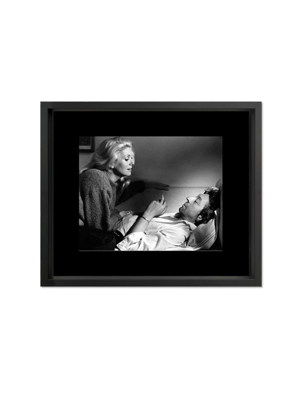 " Deneuve et Gainsbourg ", Tableau cinéma noir et blanc