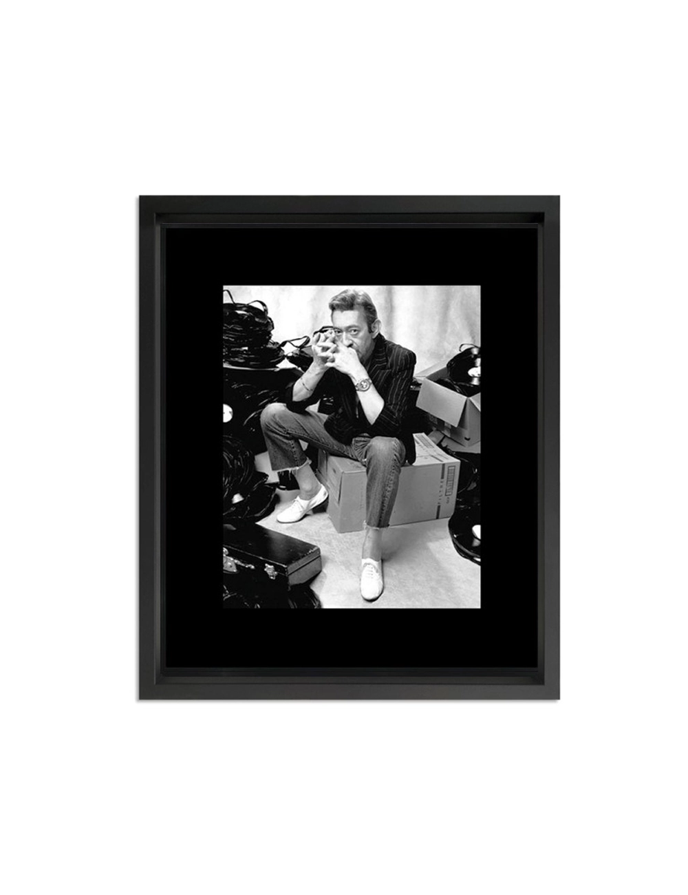 "Serge Gainsbourg",Tableau cinéma noir et blanc