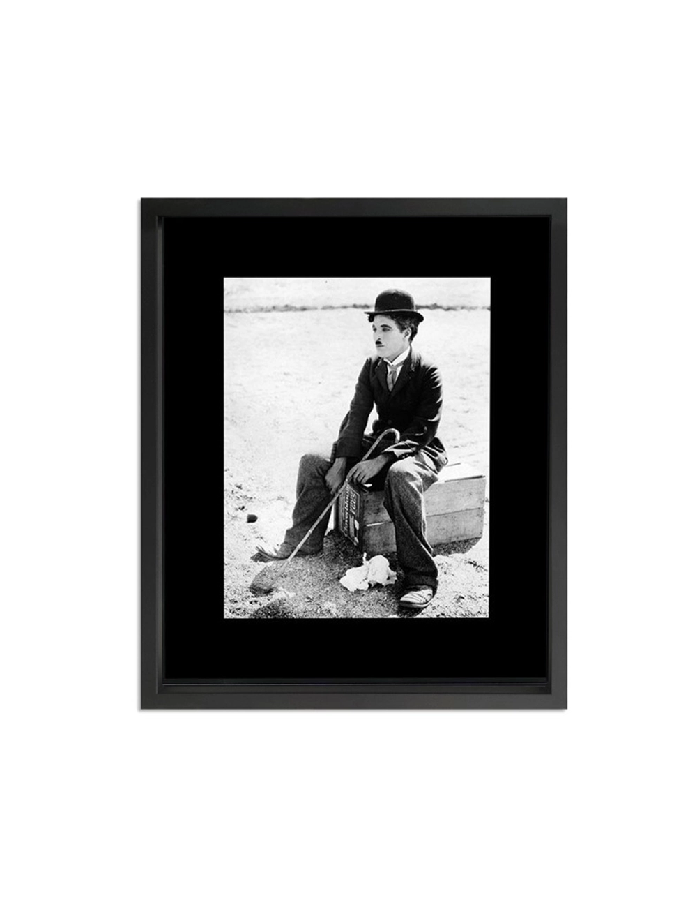 Tableau Chaplin noir et blanc cinéma