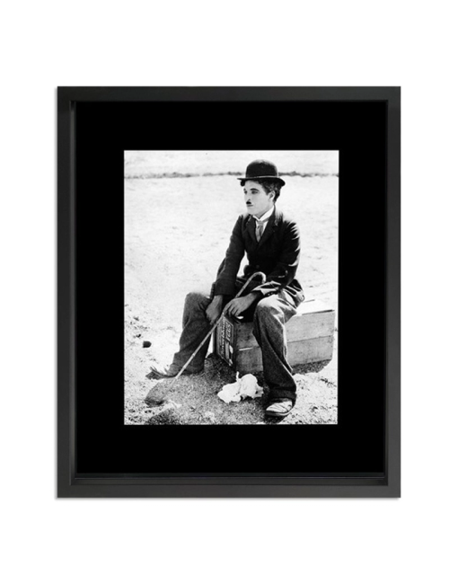 Tableau Chaplin noir et blanc cinéma