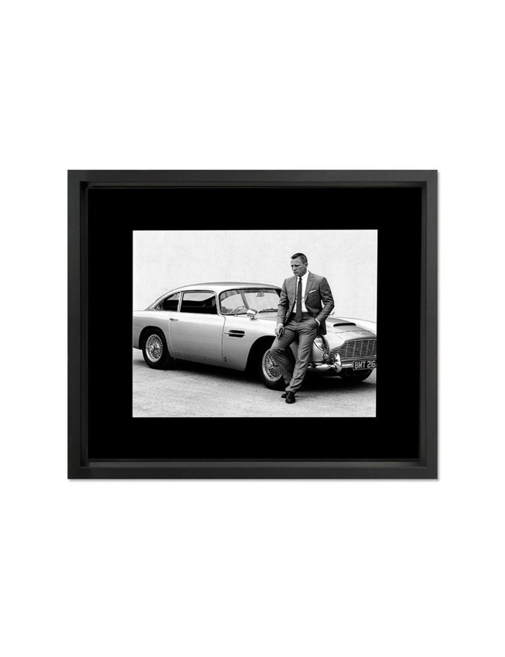 Tableau cinéma James Bond-Daniel Craig-noir et blanc