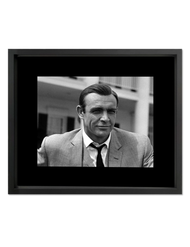 Tableau cinéma Sean Connery-James Bond noir et blanc