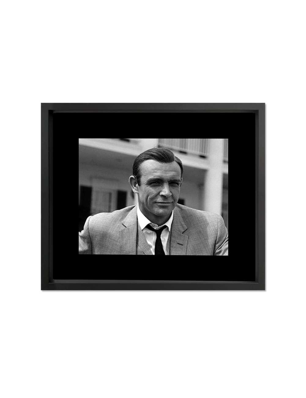 Tableau cinéma Sean Connery-James Bond noir et blanc