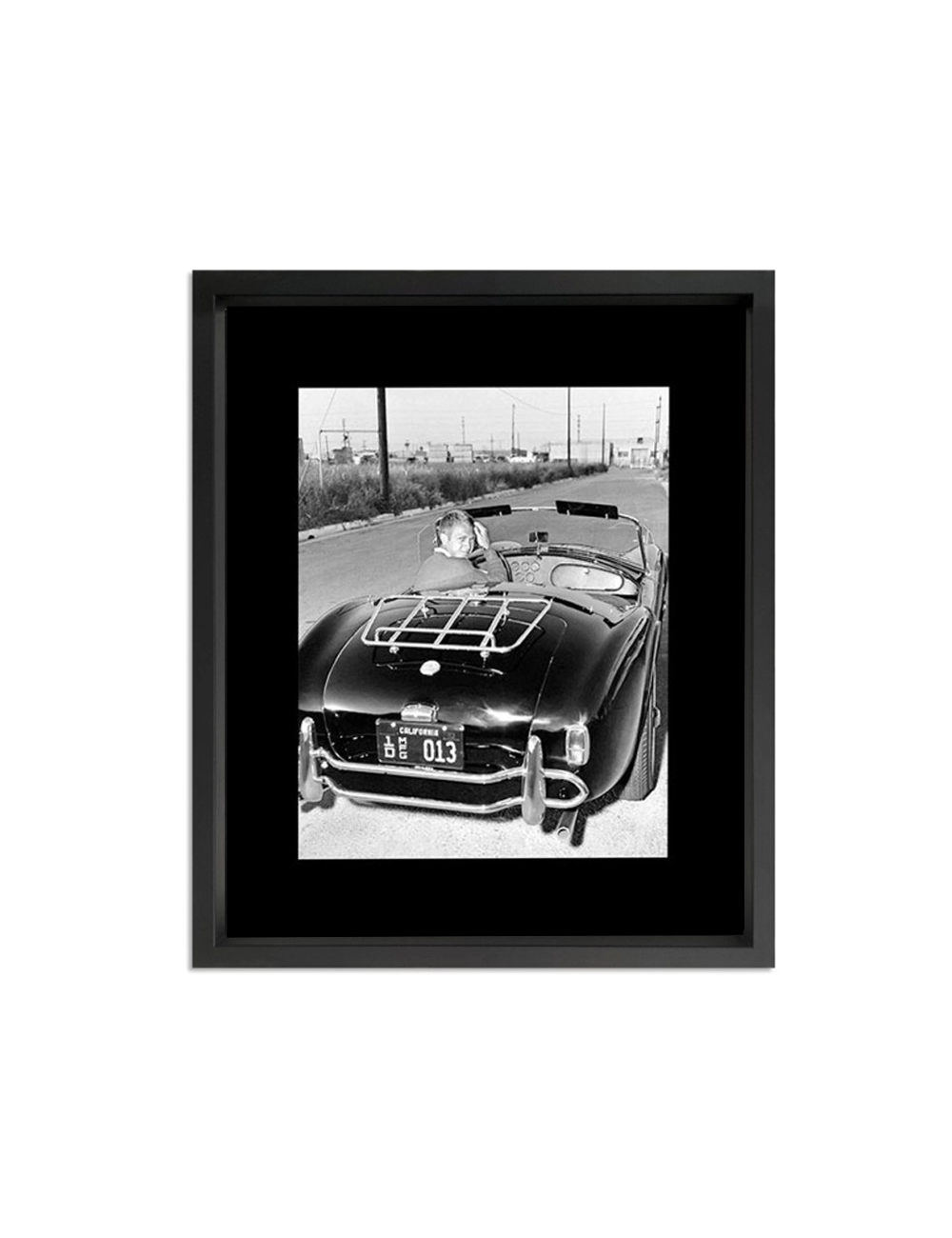 Tableau cinéma Steve McQueen noir et blanc