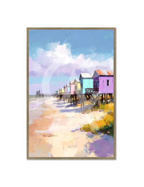 Tableau bord de mer Les Cabanes du Littoral – Kalyssa