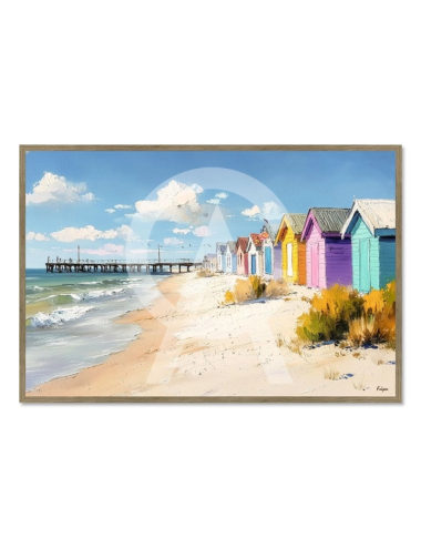 Tableau bord de mer Les Cabanes du Soleil – Kalyssa
