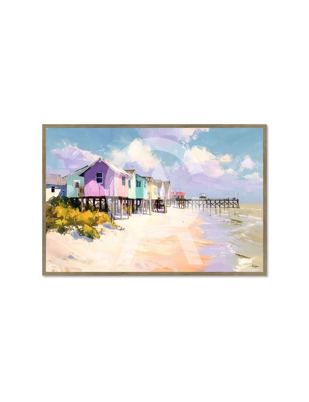 Tableau bord de mer Les Cabanes des Embruns – Kalyssa