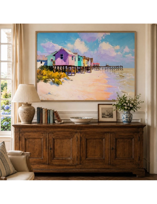Tableau bord de mer Les Cabanes des Embruns – Kalyssa