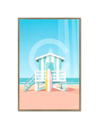 Tableau Le Poste des Surfeurs-Mer 16– Kalyssa