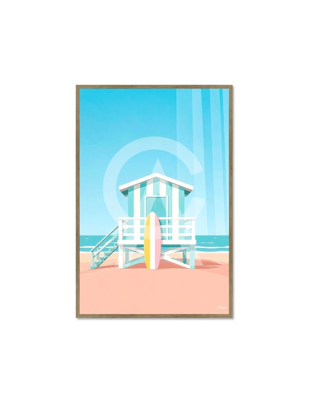 Tableau Le Poste des Surfeurs-Mer 16– Kalyssa