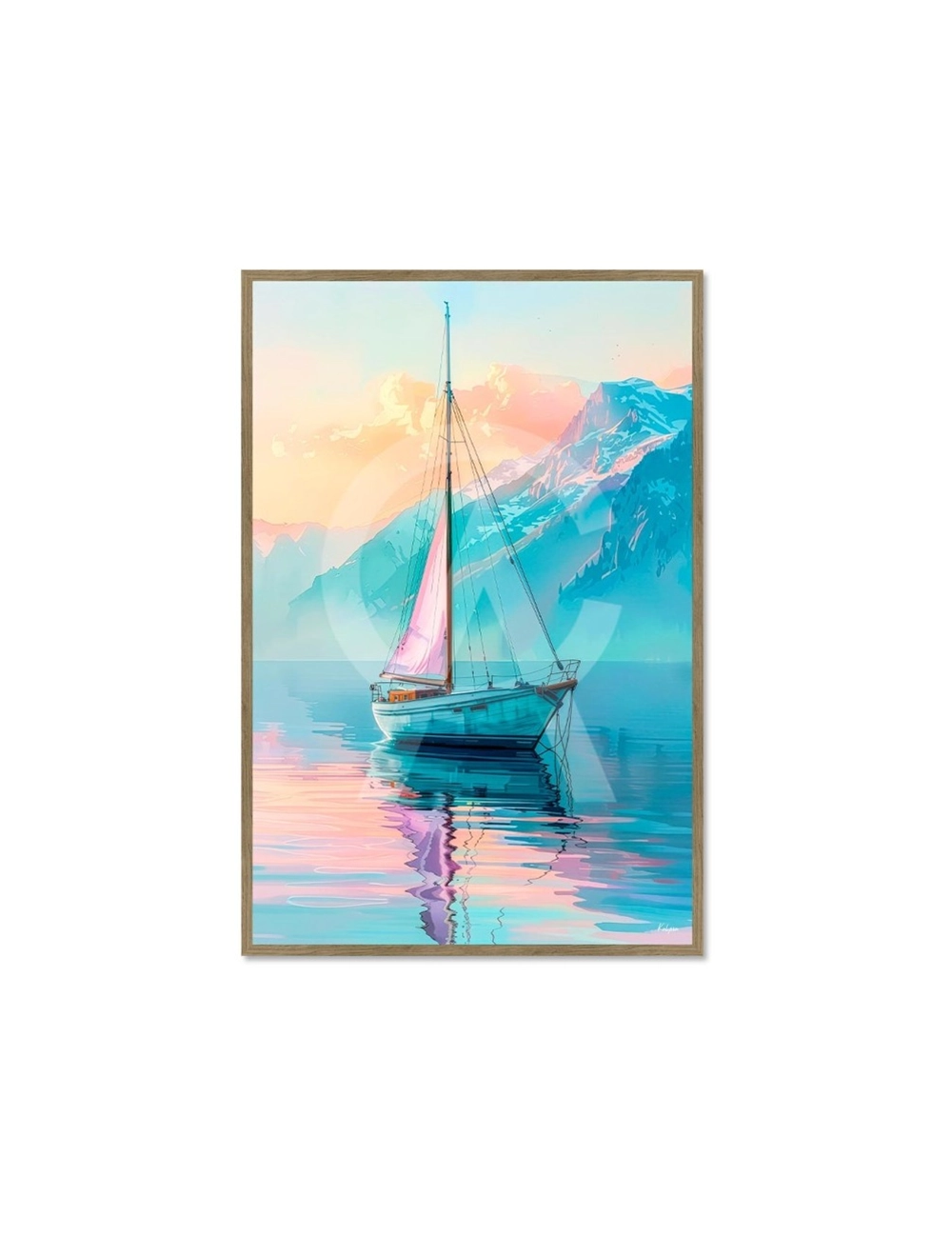 Tableau voilier 80x120 Évasion sur le Lac – Kalyssa