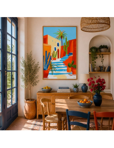 Tableau Méditerranée Escalier du Soleil – Kalyssa