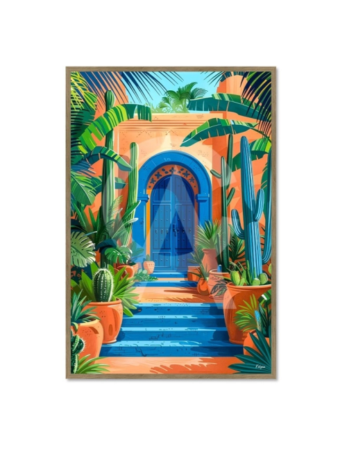 Tableau Méditerranée Le Jardin Bleu – Kalyssa
