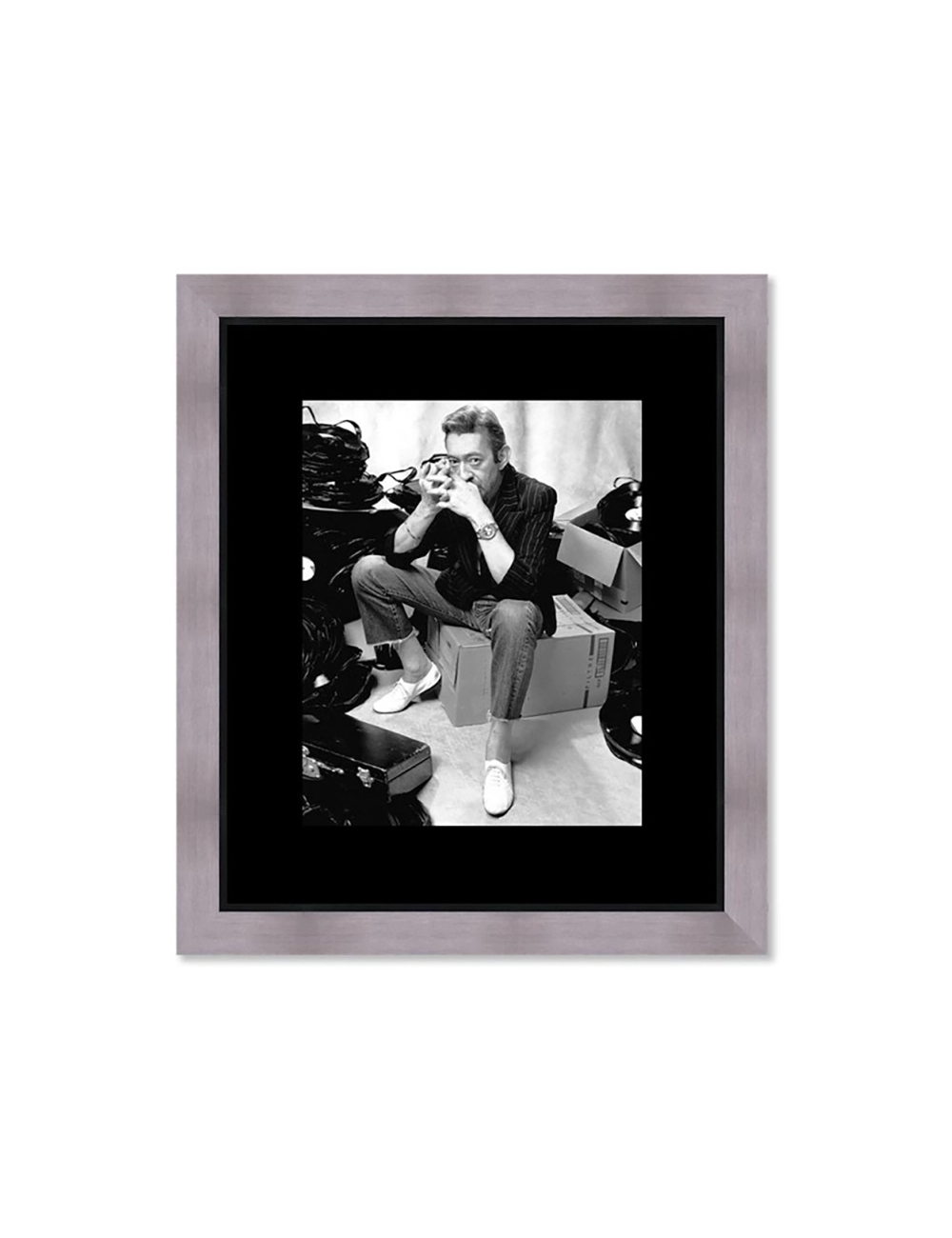 "Serge Gainsbourg",Tableau cinéma noir et blanc