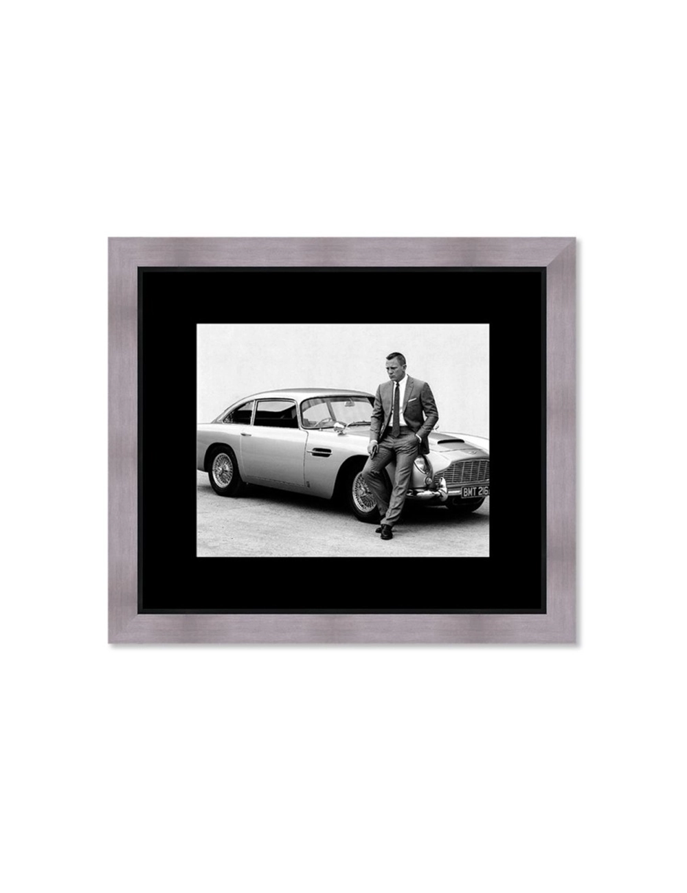 Tableau cinéma James Bond-Daniel Craig-noir et blanc