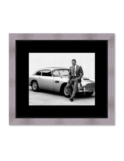 Tableau cinéma James Bond-Daniel Craig-noir et blanc