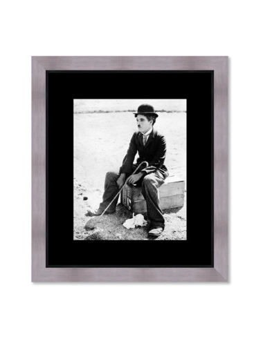 Tableau Chaplin noir et blanc cinéma