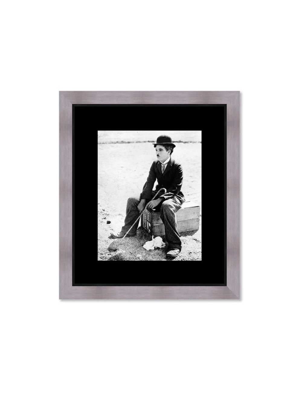 Tableau Chaplin noir et blanc cinéma
