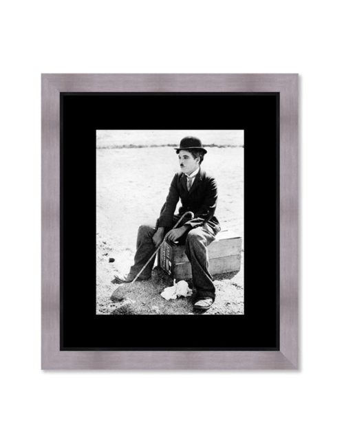 Tableau Chaplin noir et blanc cinéma