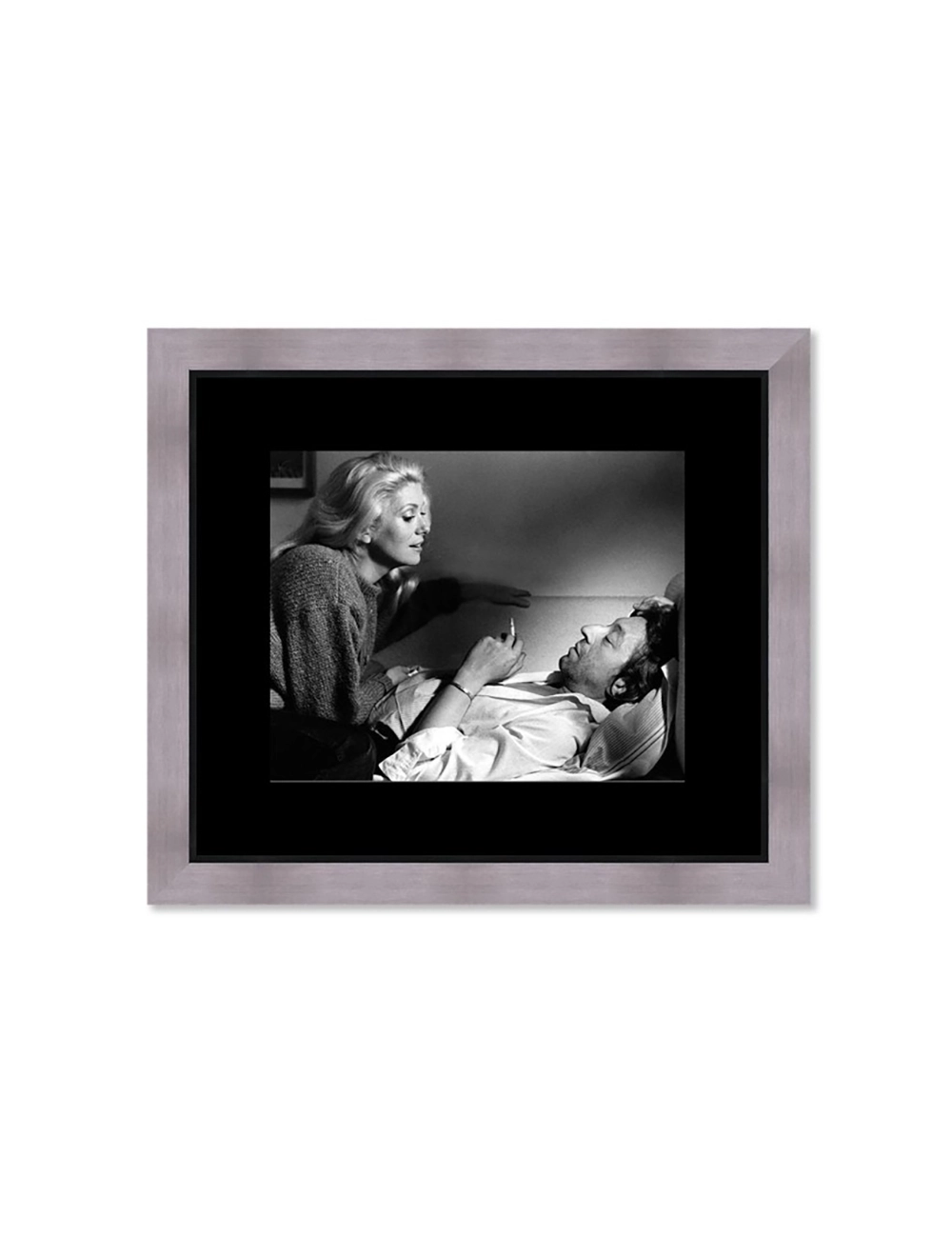 " Deneuve et Gainsbourg ", Tableau cinéma noir et blanc