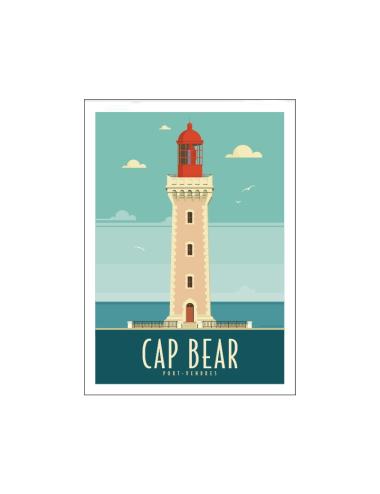 "Cap Bear, Port Vendres",Travel poster 50x70