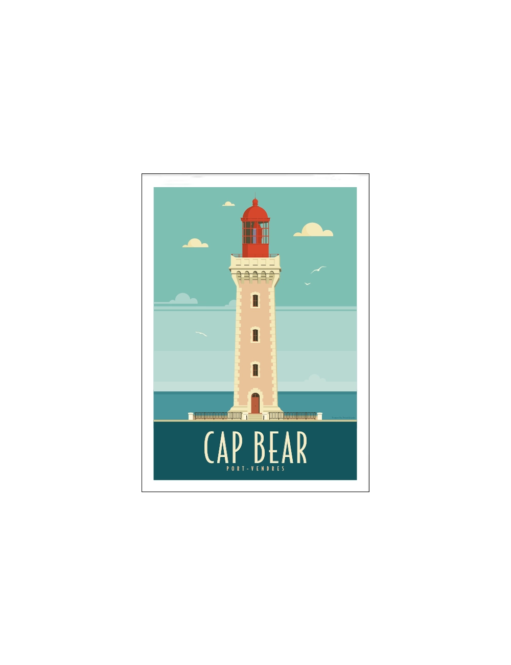 "Cap Bear, Port Vendres",Travel poster 50x70