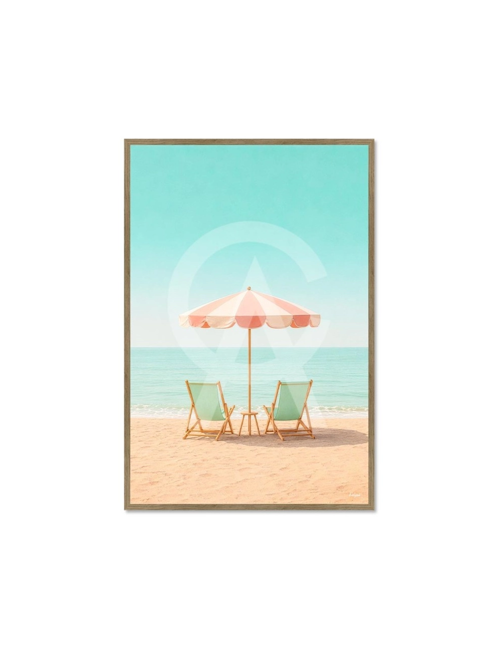 Tableau Plage Face à l'Horizon – Kalyssa