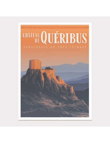 "Château de QUERIBUS", image vintage 50x70cm