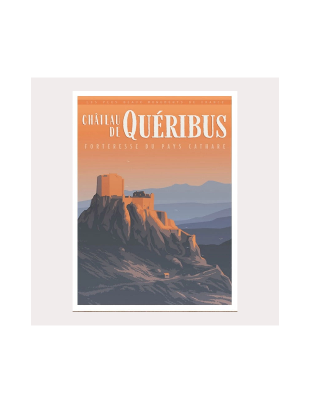 "Château de QUERIBUS", image vintage 50x70cm