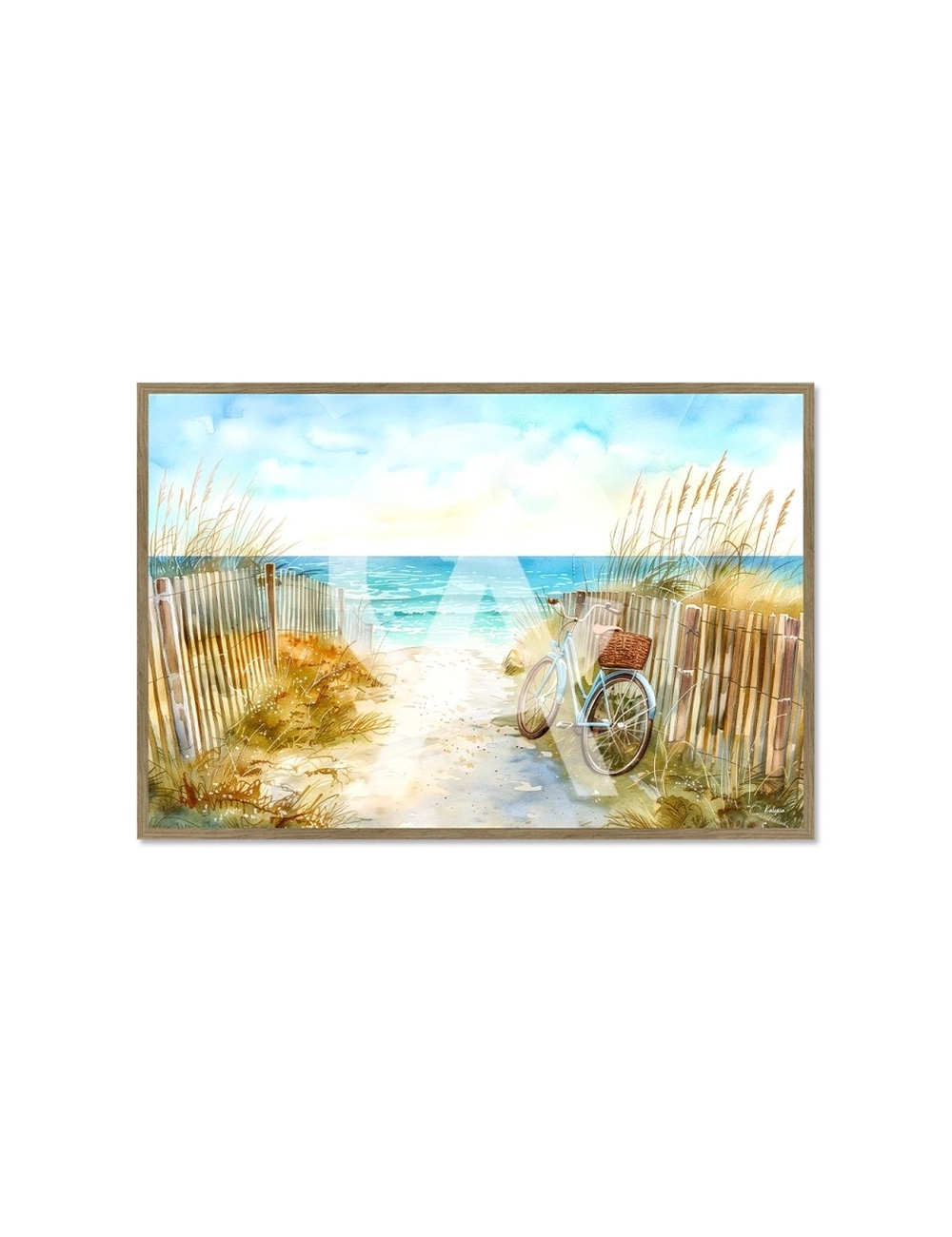Tableau Bord de Mer 80x120 Le Chemin des Vacances – Kalyssa