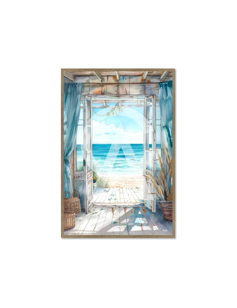 Tableau Vue Mer 80x120 Une Fenêtre sur l'Océan – Kalyssa