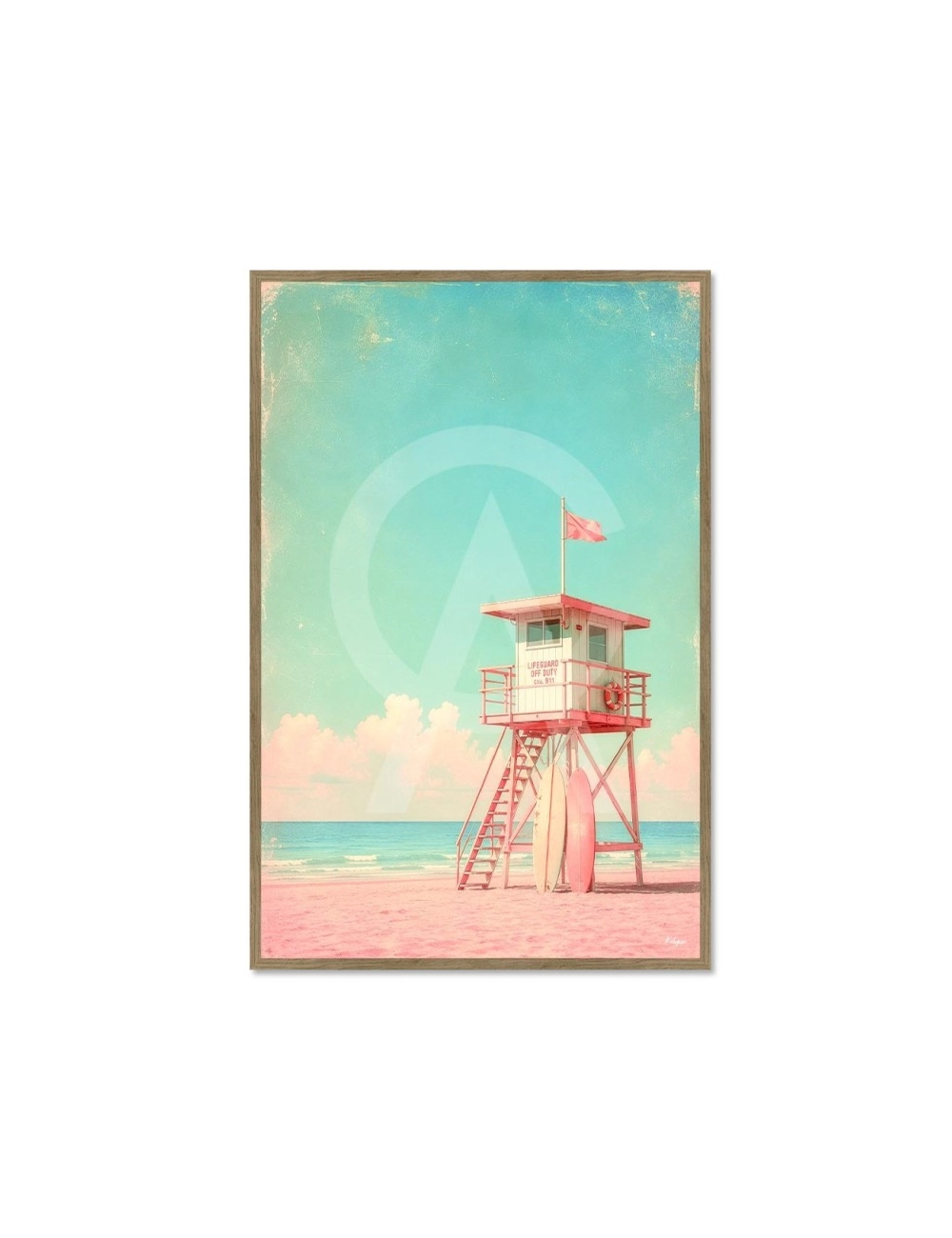 Tableau Surf Lifeguard Sunset – Kalyssa