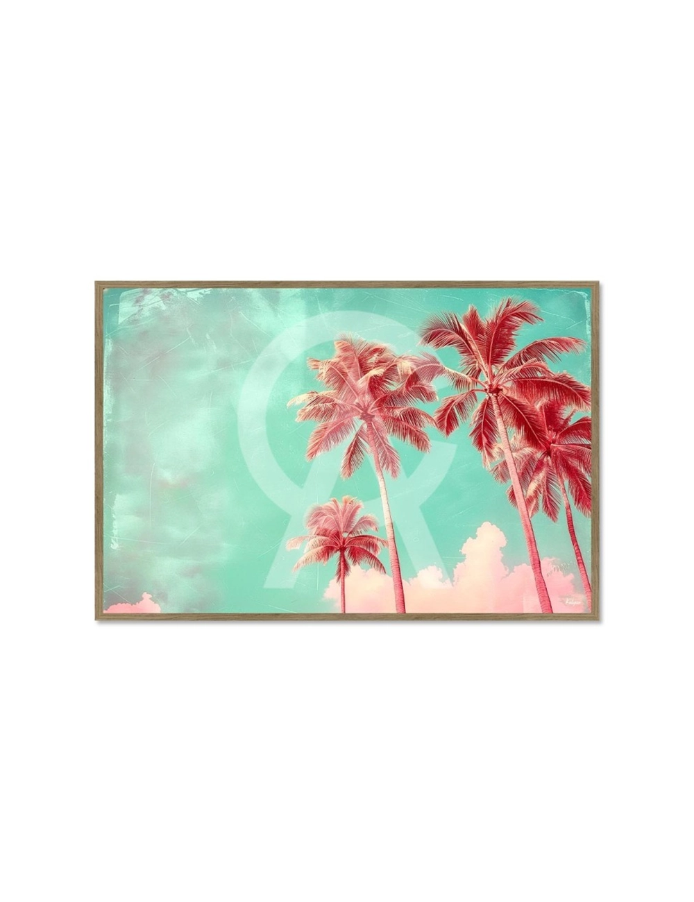 Tableau Palmier Palmiers Rose Laguna – Kalyssa