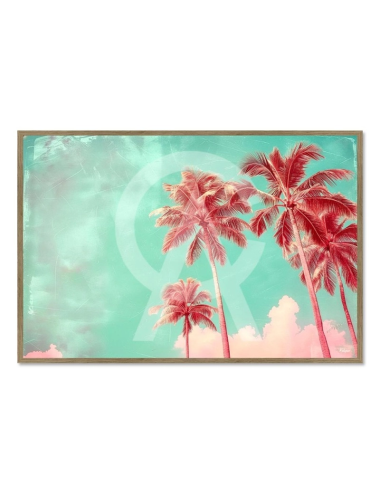 Tableau Palmier 80x120 Palmiers Rose Laguna – Kalyssa