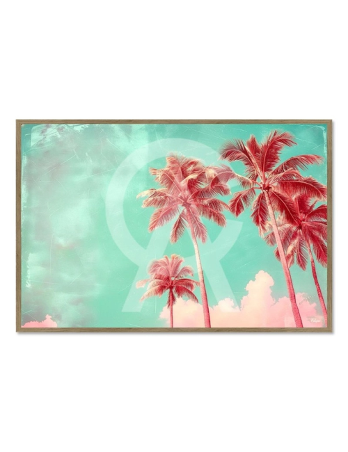 Tableau Palmier 80x120 Palmiers Rose Laguna – Kalyssa