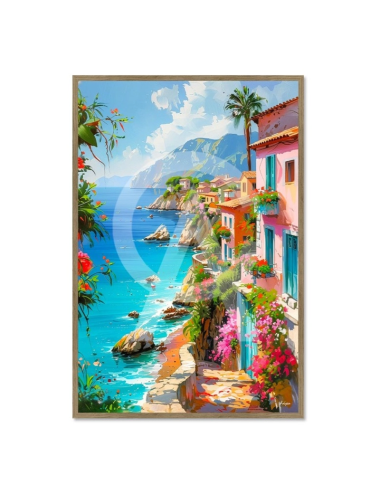 Tableau Côte Méditerranéenne Balade sur la Côte d'Azur – Kalyssa