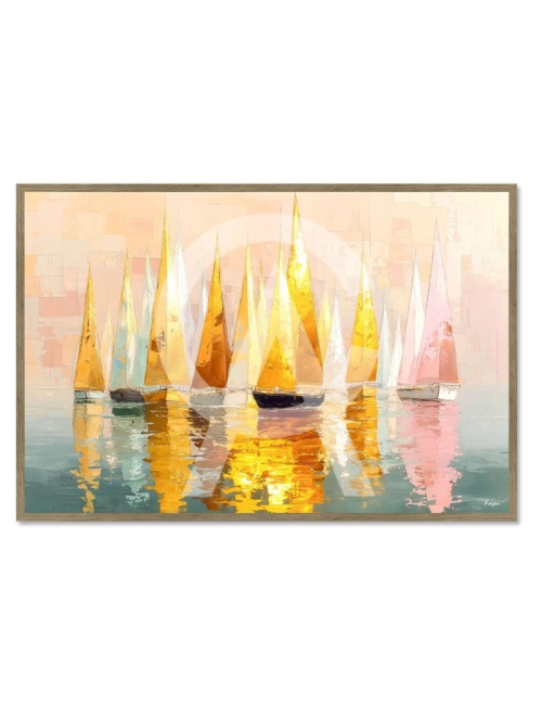 Tableau Voiliers Régate Dorée – Kalyssa