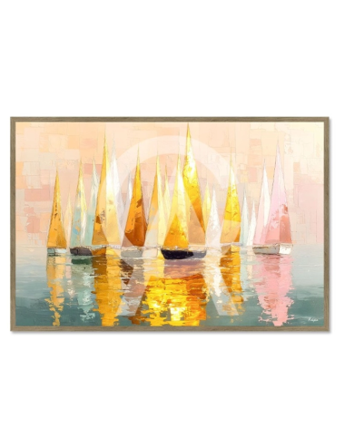 Tableau voiliers 80x120 Voiles d'Or – Kalyssa