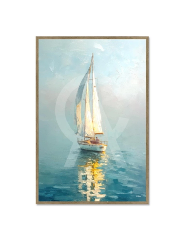 Tableau voilier 80x120 Horizon Paisible – Kalyssa