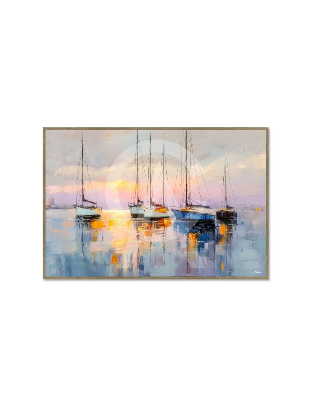 Tableau voiliers Voiliers au Crépuscule – Kalyssa